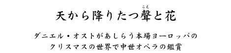 �V����~�肽����(����)�Ɖԁ@�_�j�G���E�I�X�g�������炤�{�ꃈ�[���b�p�̃N���X�}�X�̐��E�Œ����I�y���̊ӏ�